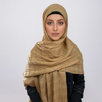 Shimmer crinkle Hijab