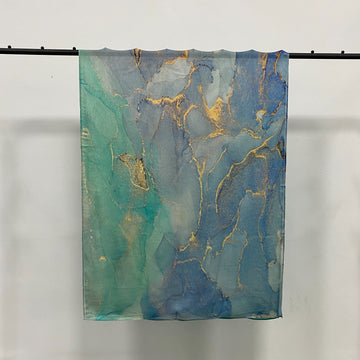 Turquoise Aura Bamboo Modal Print