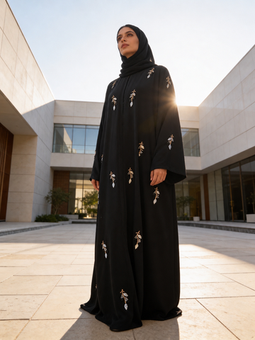 Feroza Open Front Abaya