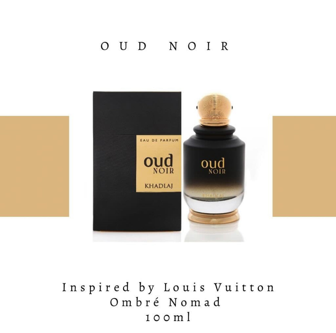 Oud Noir Perfume Eau de Parfum 100ml Khadlaj