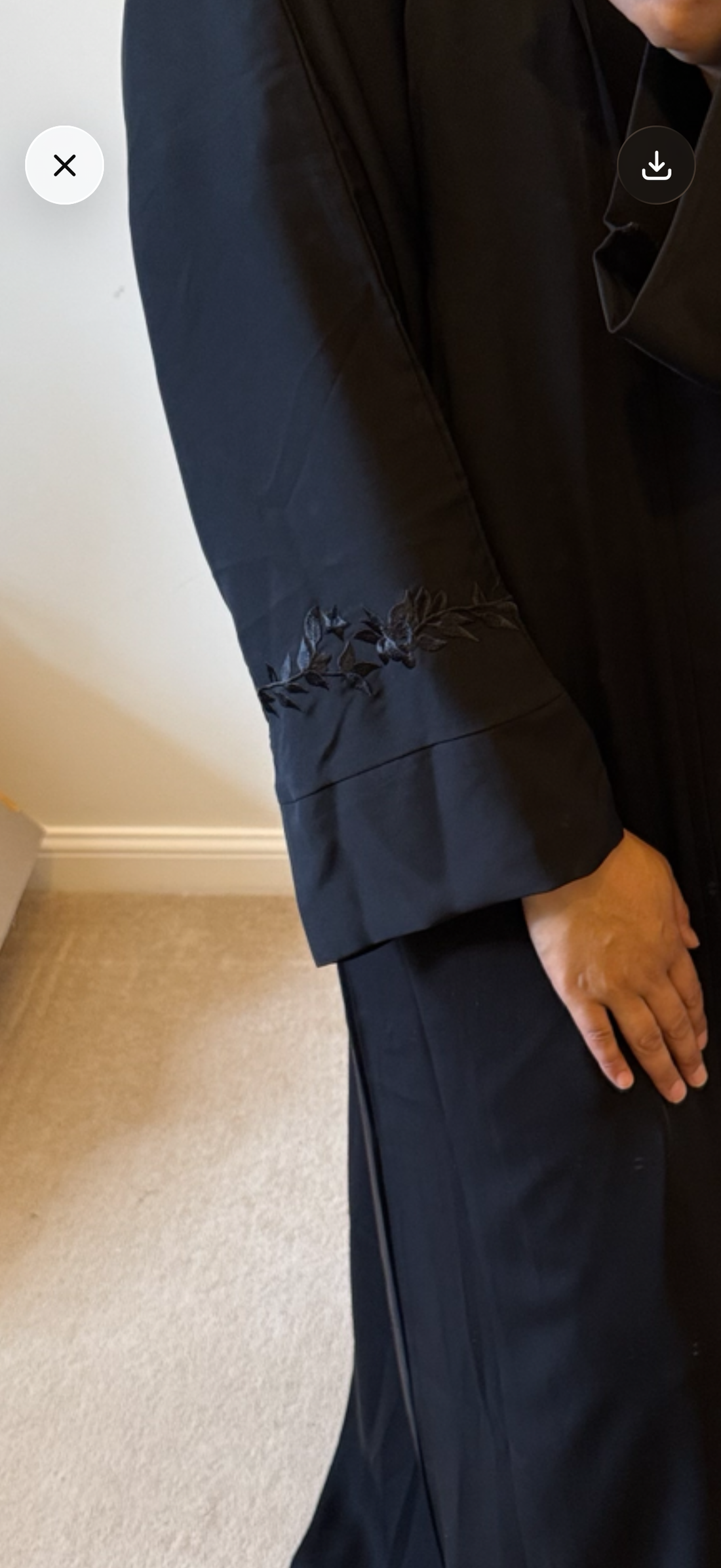 Layali Intricate Embroidery 3 Piece Abaya