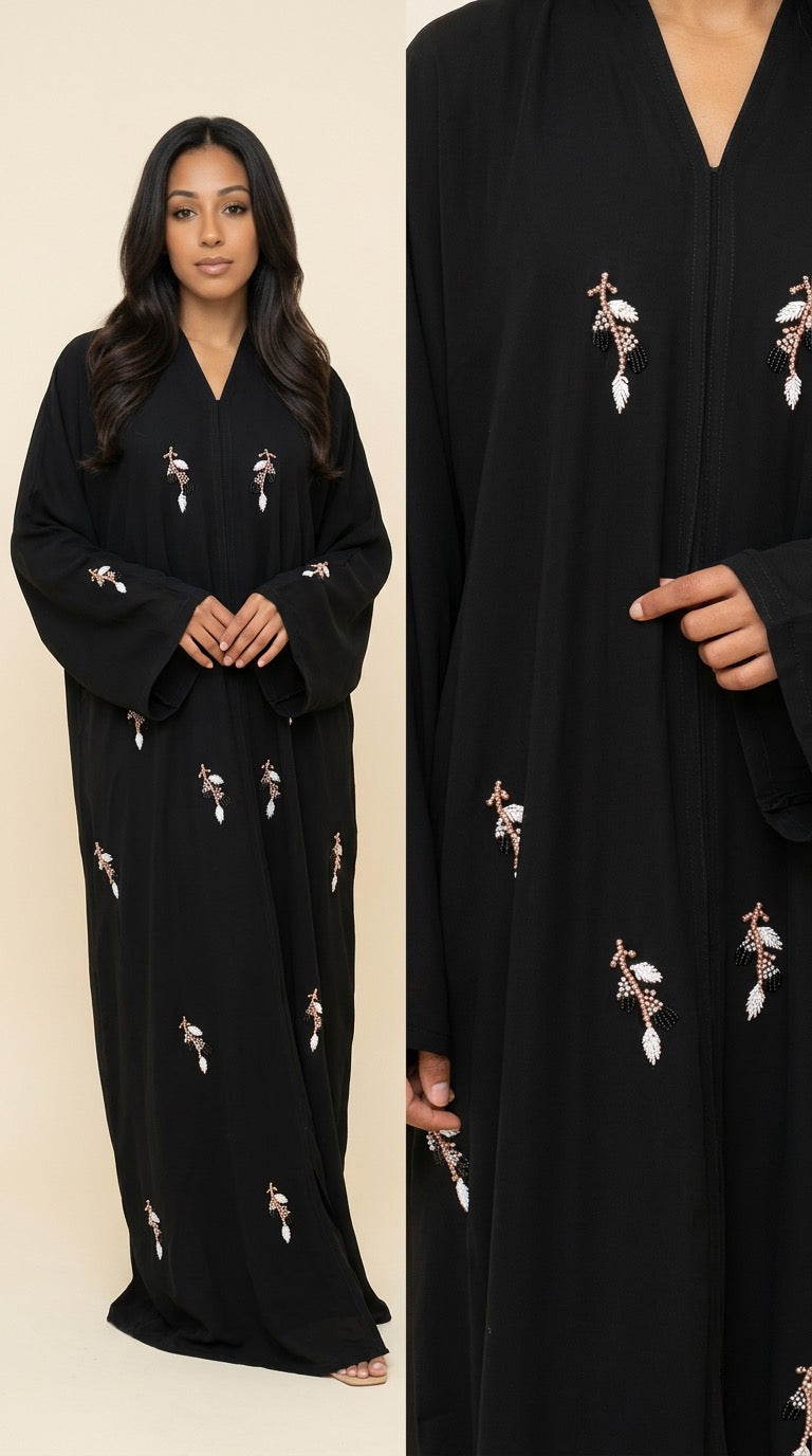 Feroza Open Front Abaya