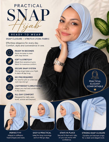 Instant Jersey Button One Piece Hijab