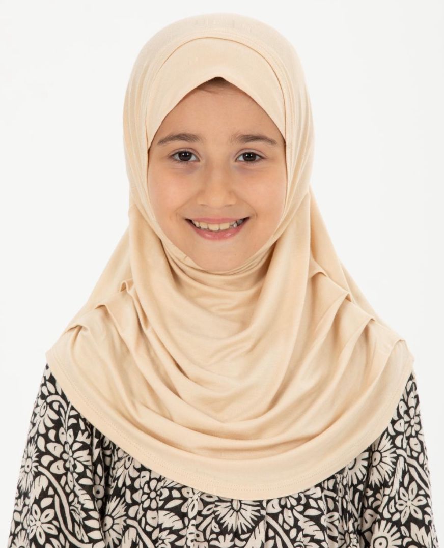 Girls One Piece Pull Over Hijab- Turkish Cotton Jersey