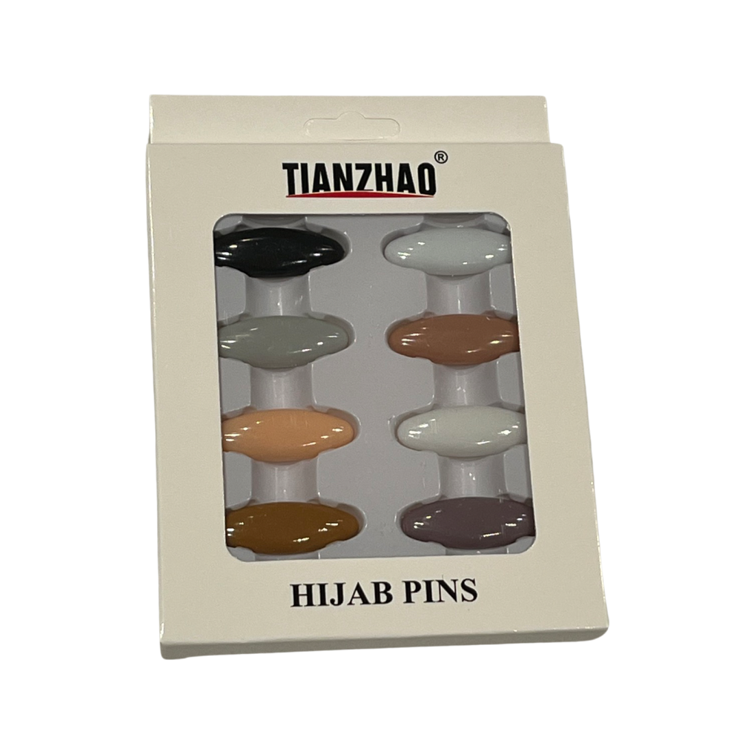 8 Pieces Coloured No Snag Hijab Pins