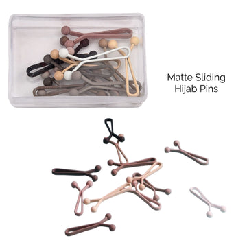 Matte Sliding hijab pins