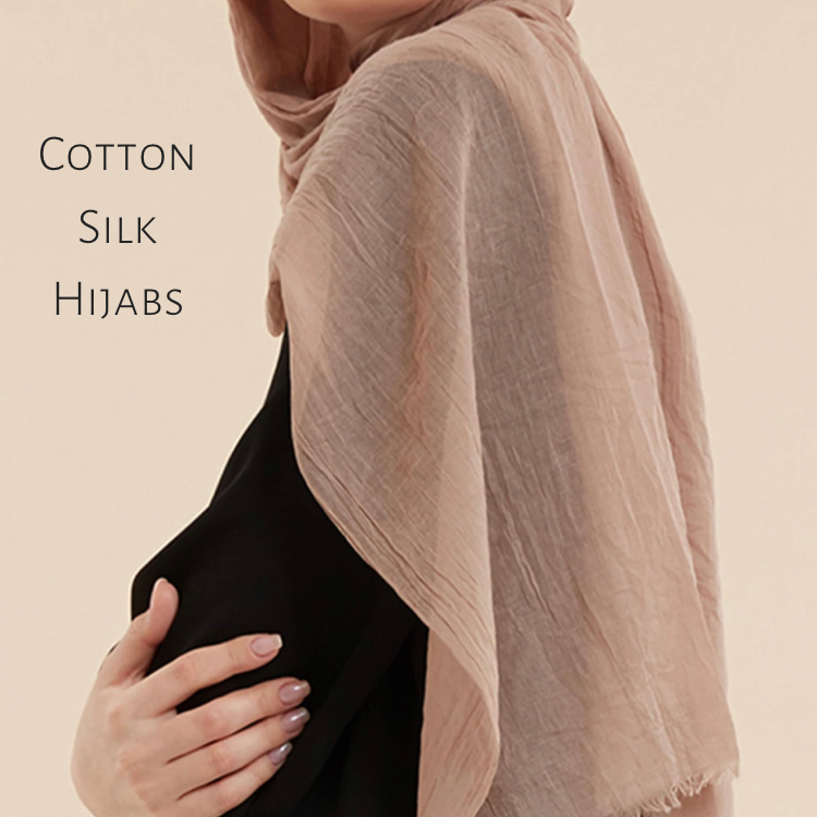 Cotton silk hijabs