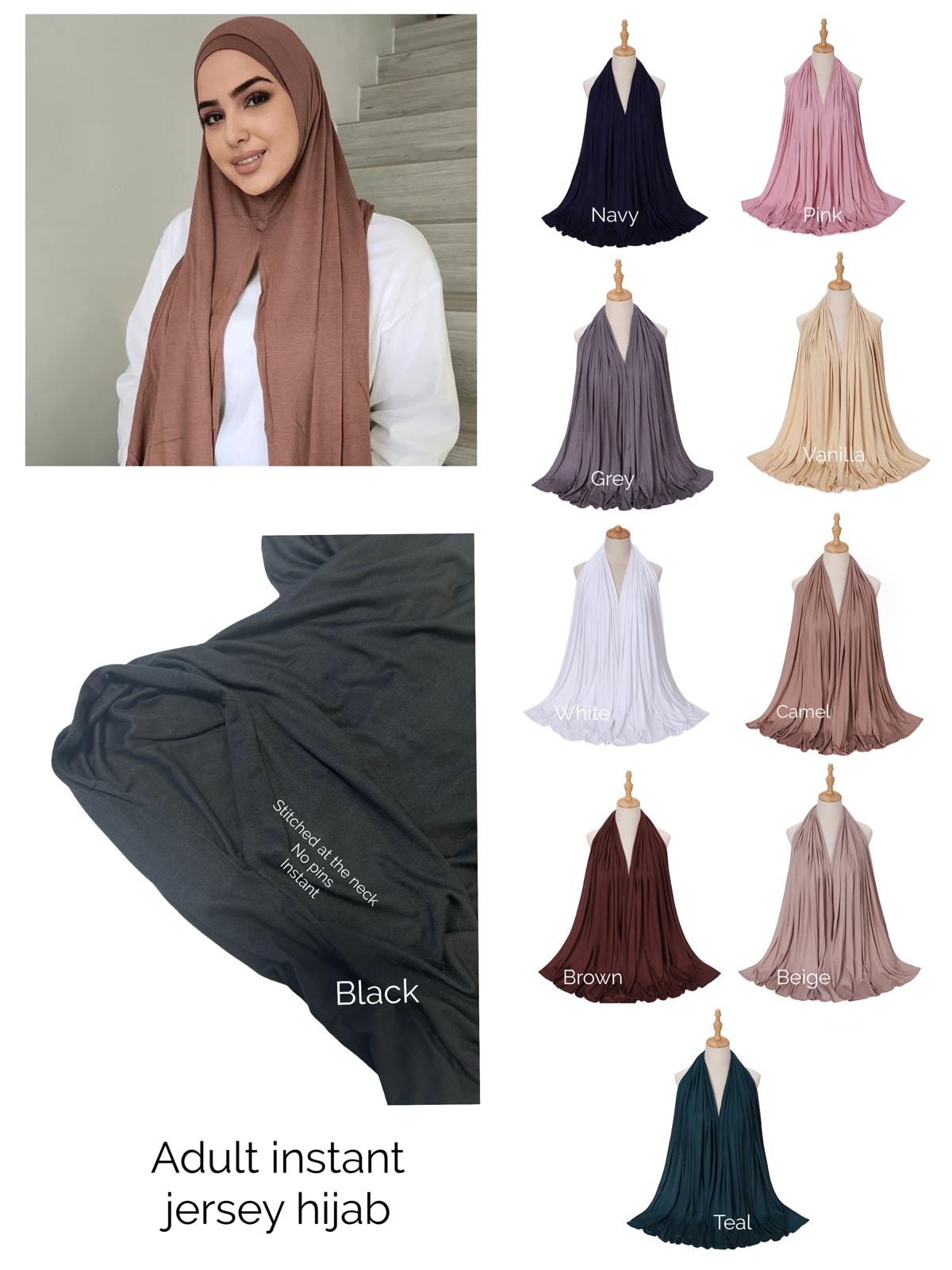 Adult Instant Jersey Hijabs