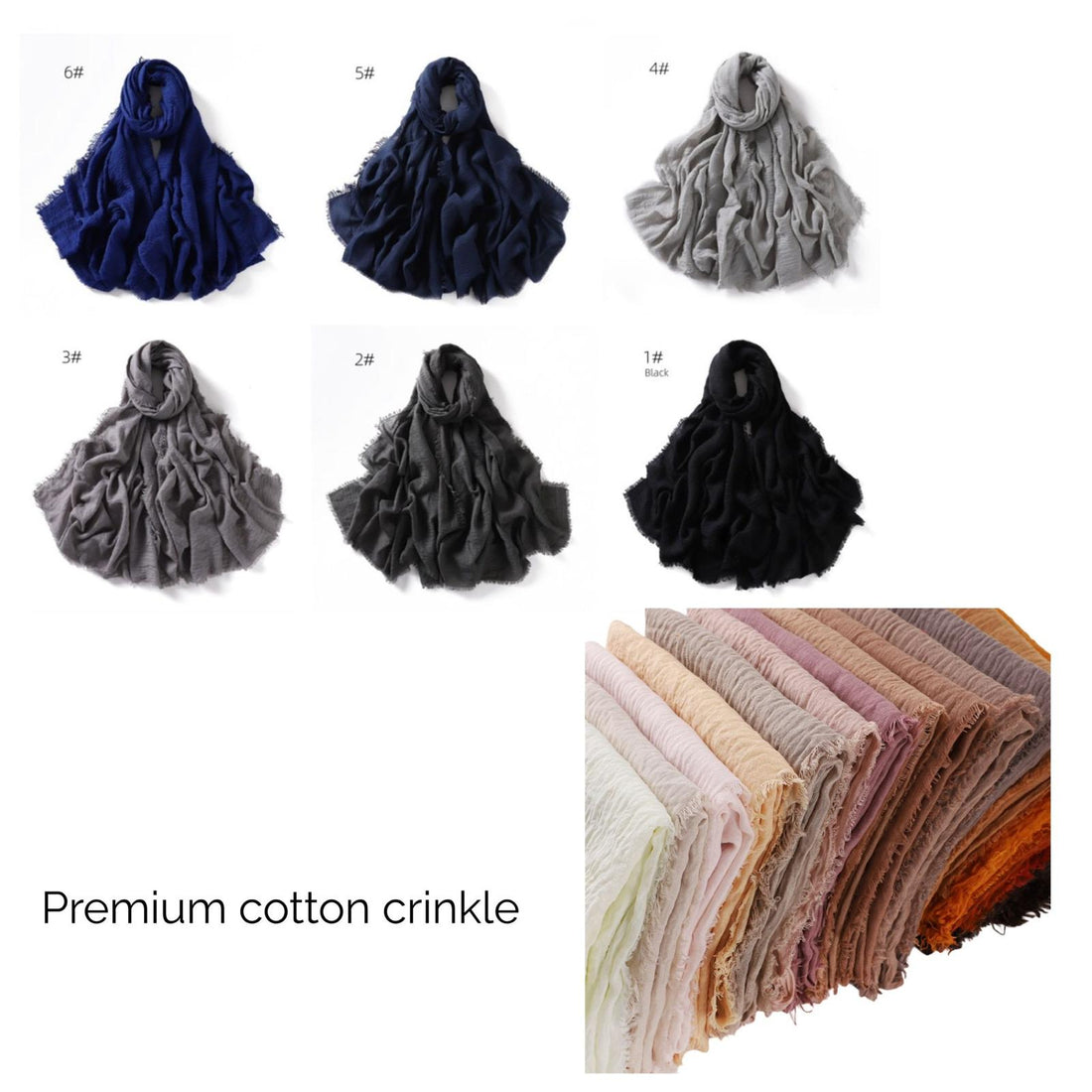 Cotton Crinkle Hijabs