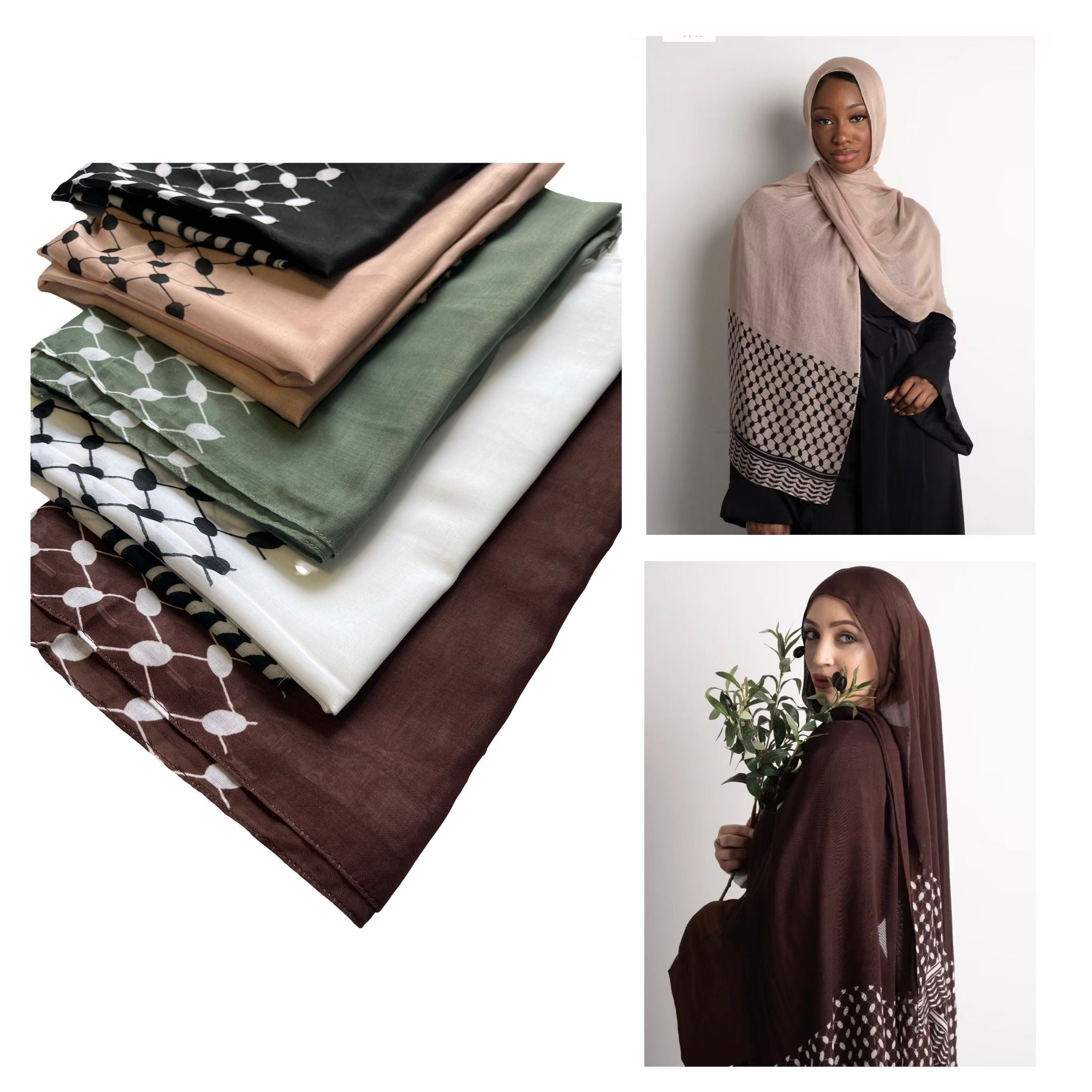 Keffiyeh print hijabs