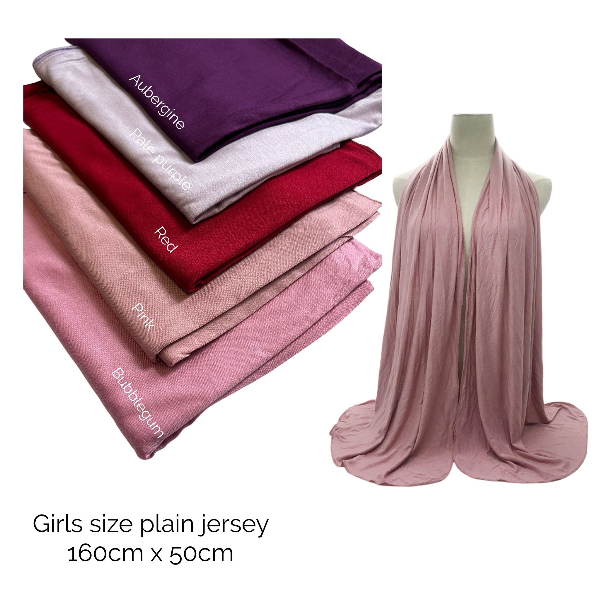 Girls Plain Jersey Hijab