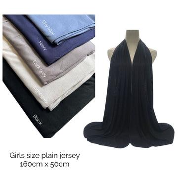 Girls Plain Jersey Hijab